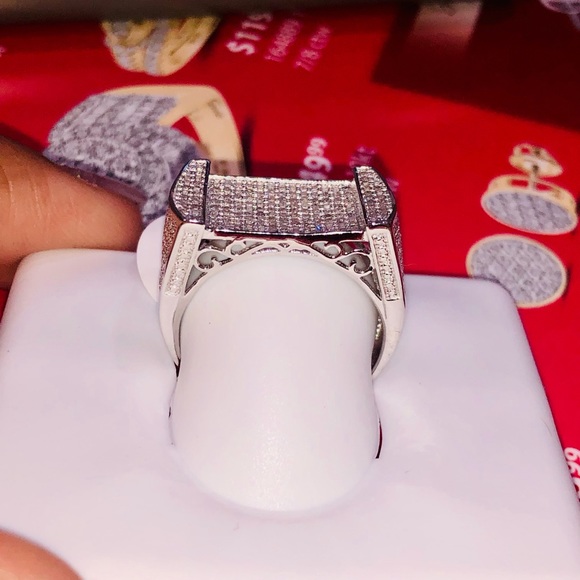 Custom made REAL DIAMOND Men Ring NOT FAKE NOT CZ! - Picture 10 of 10